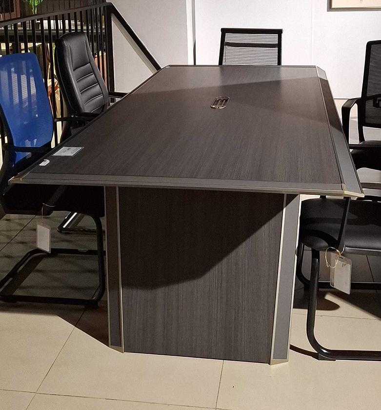 Meeting table purple teak image