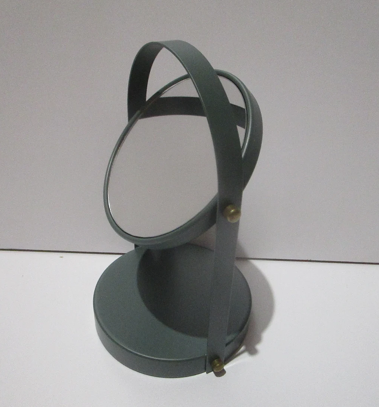 Duo Round Pivot Mirror – Black  image