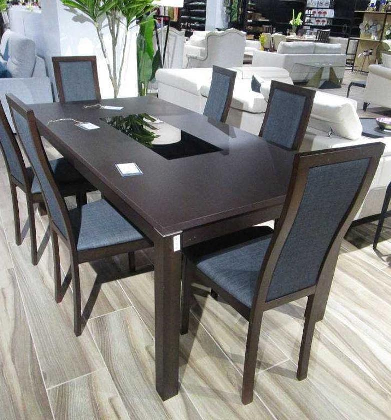 Dinning table 6* chairs beech image