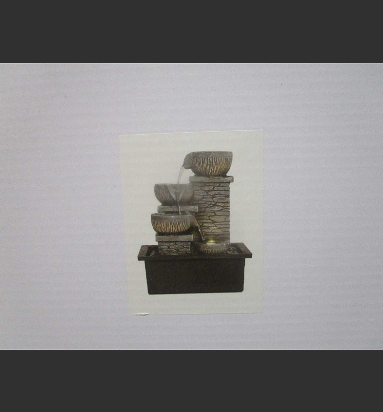 Decorative polyresin fountain with plastic base image