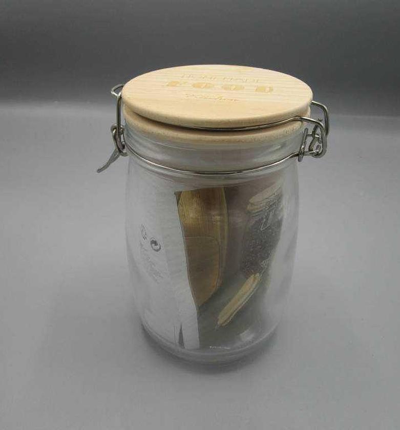 GLASS JAR + WORDING 1L image