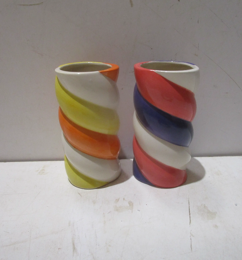 Vase ceramic, two colors in image