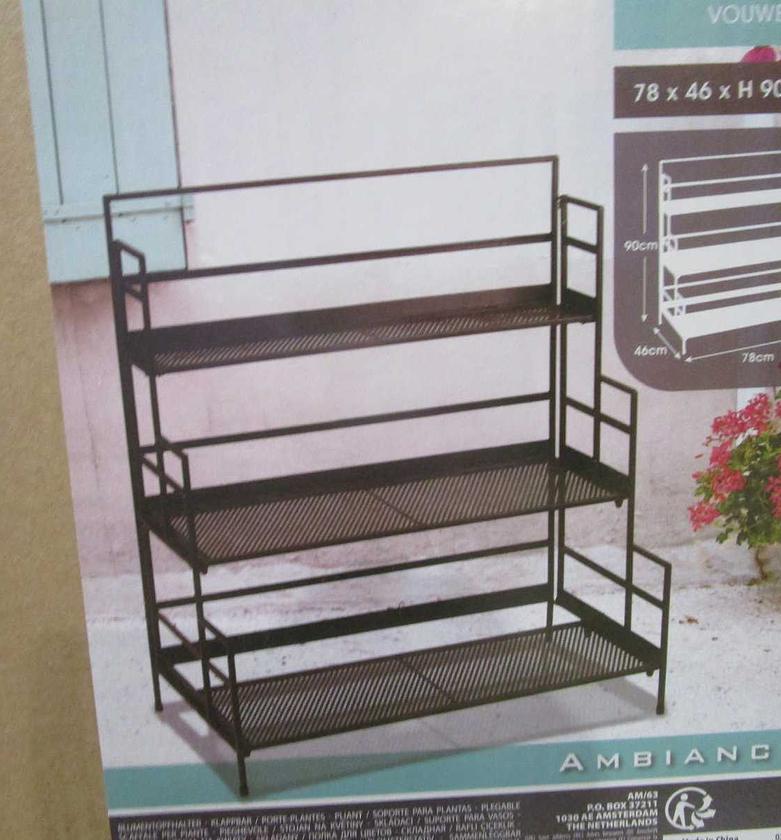 Plant rack 3 tier h90cm m image