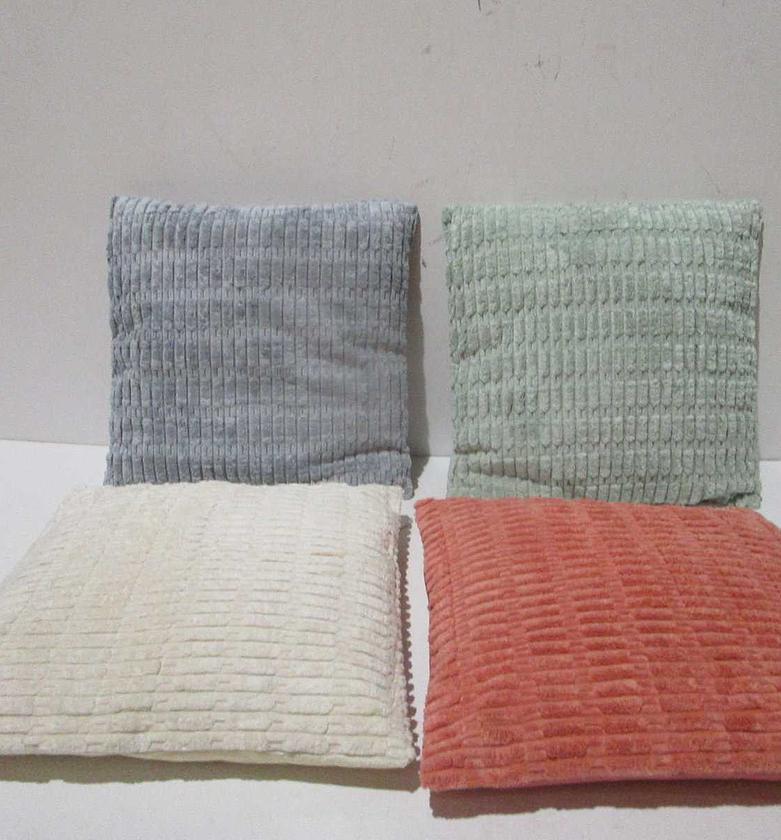 Cushion pink white mint grey image