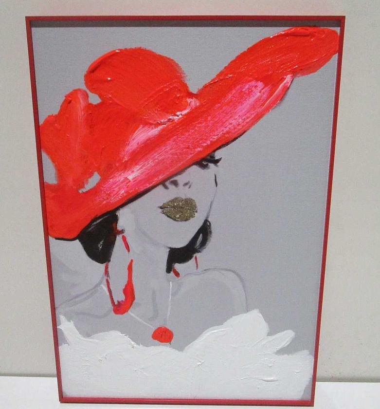 Painting handmade paint with image