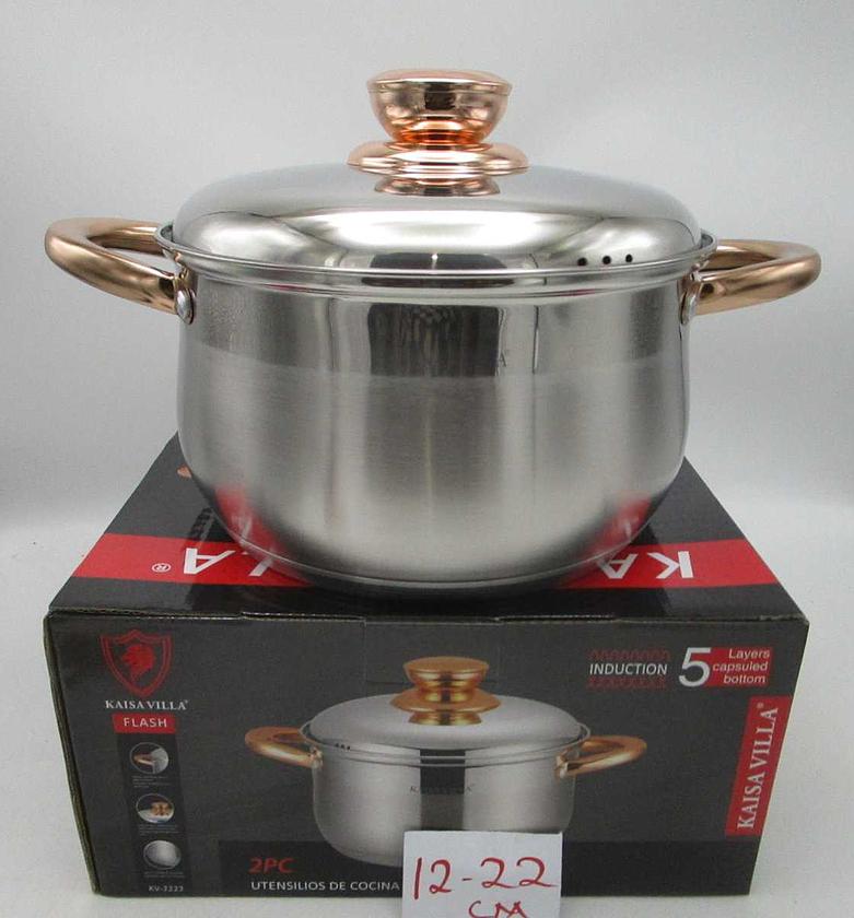 Casserole stainless steel 22x12.5 image