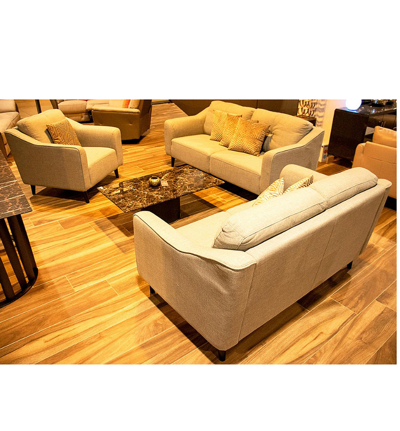 Grey Fabric Sofa Set 3+2+1 image