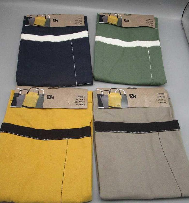 APRON COTTON WITH LEATHER image