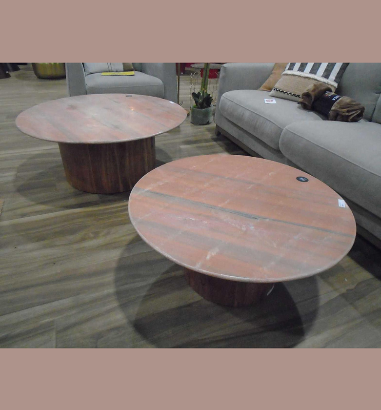 Set of 2 Coffee Tables – Modern Nesting Design image