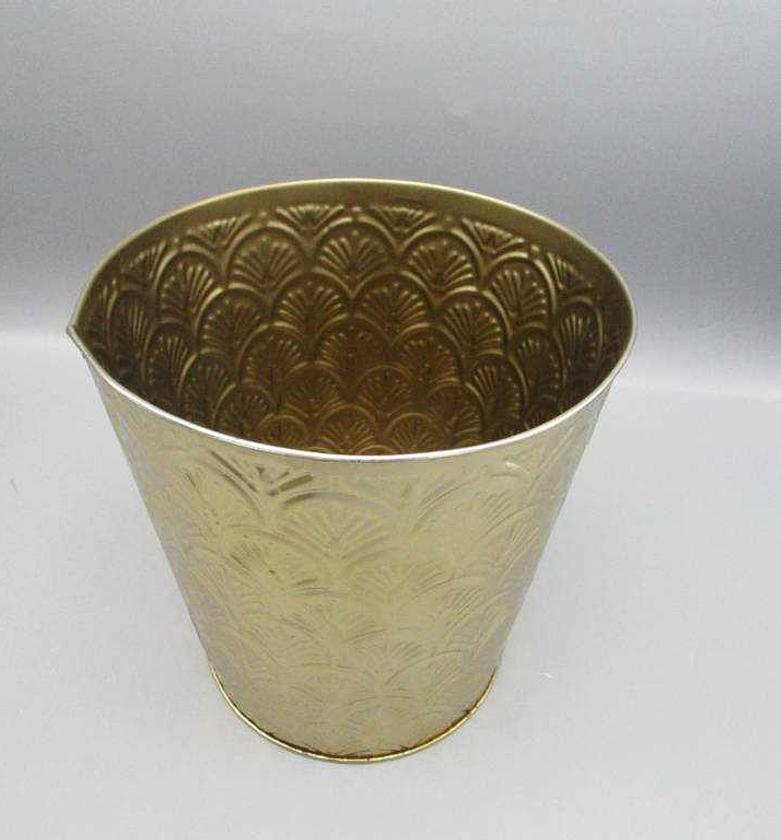 PLANTER DECO GOLD D17X16C image