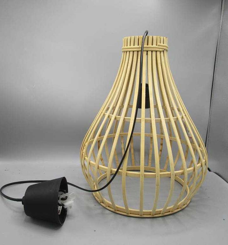 LAMP BAMBOO 32X39CM NATUR image