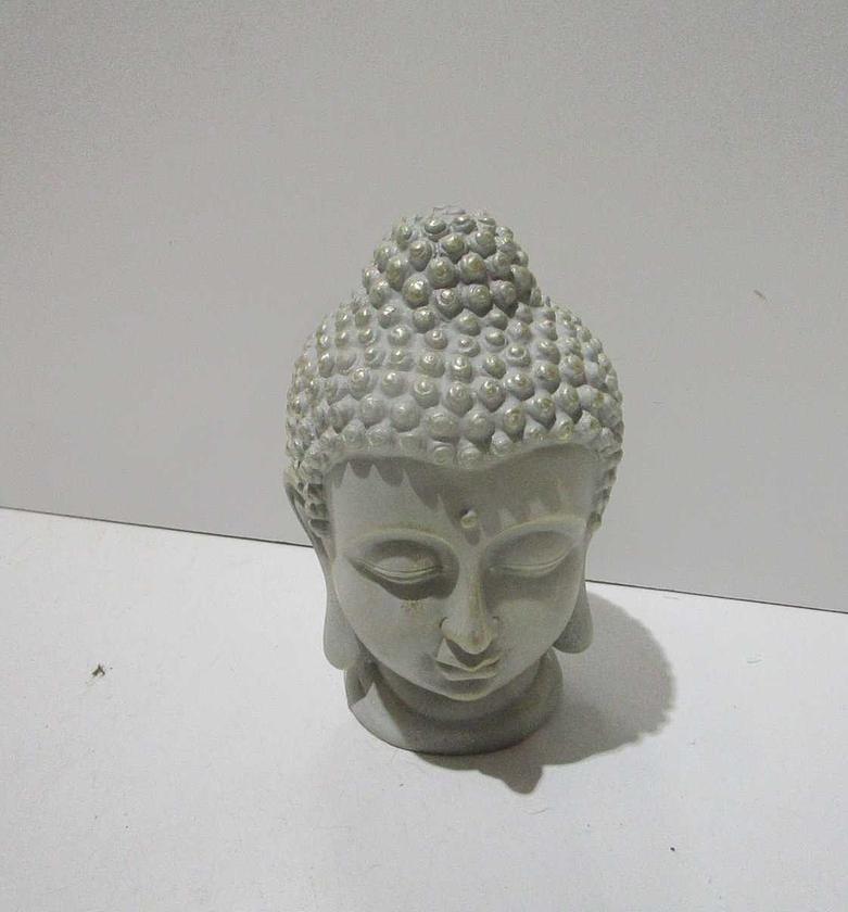 Buddha head 23cm champagne image