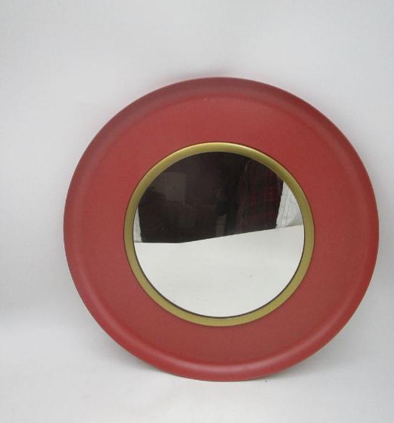 Mirror round iron #ref:mhc-10324-b1 image