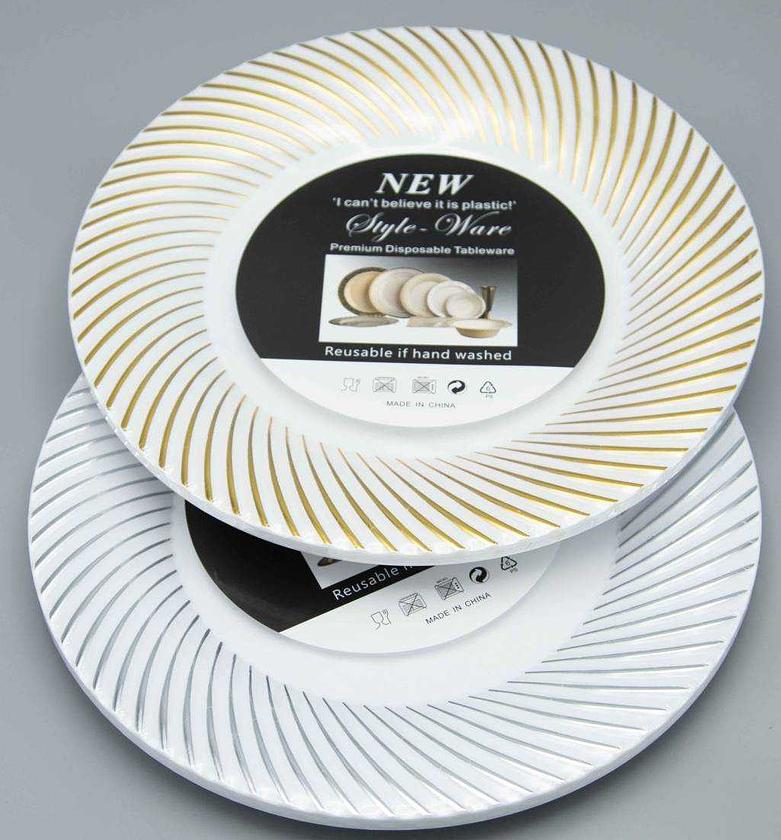 SET OF 6 PC PLASTIC PLATE image