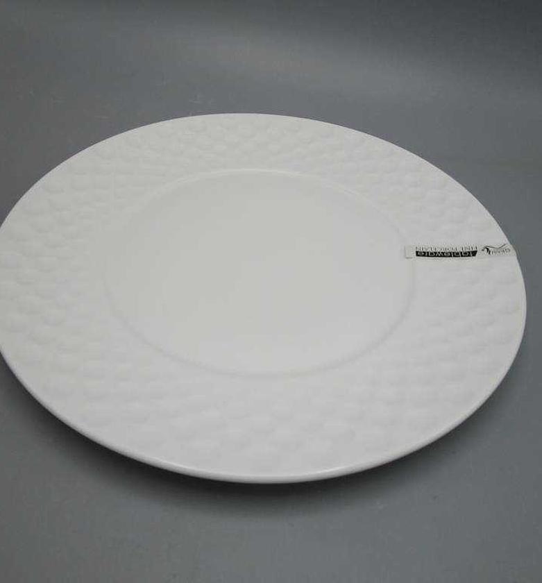 Plate 10.5" dinner d:26.5x2.3white image