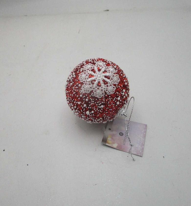 Christmas plf ball red lace image