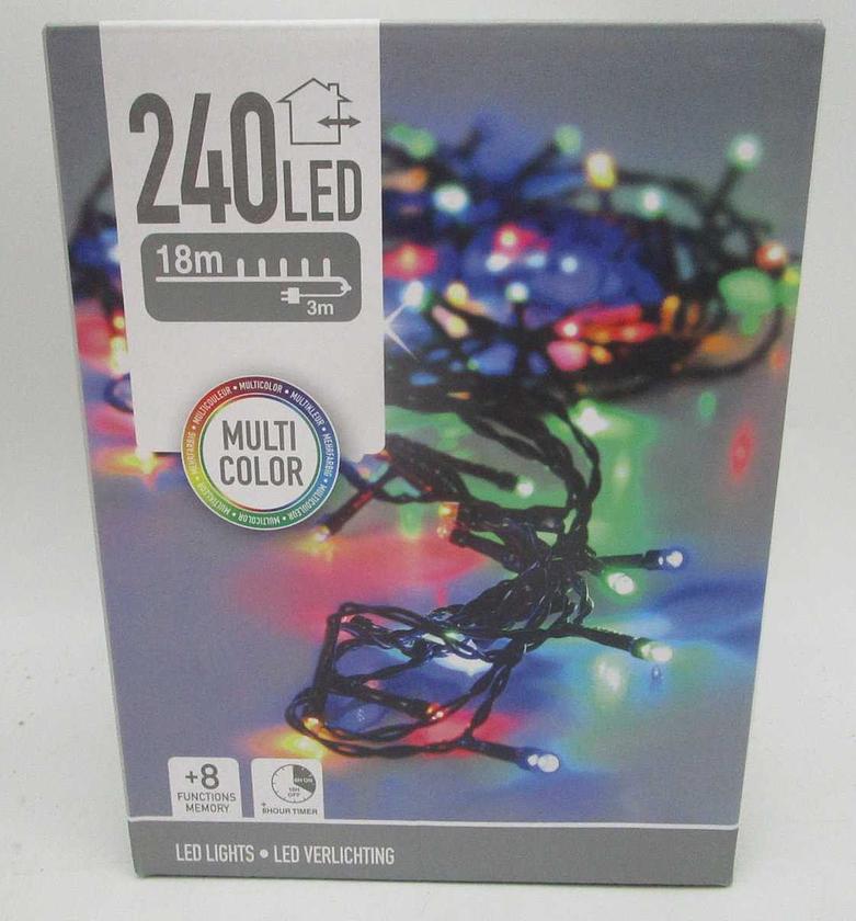 Christmas garland 240led multiclr image