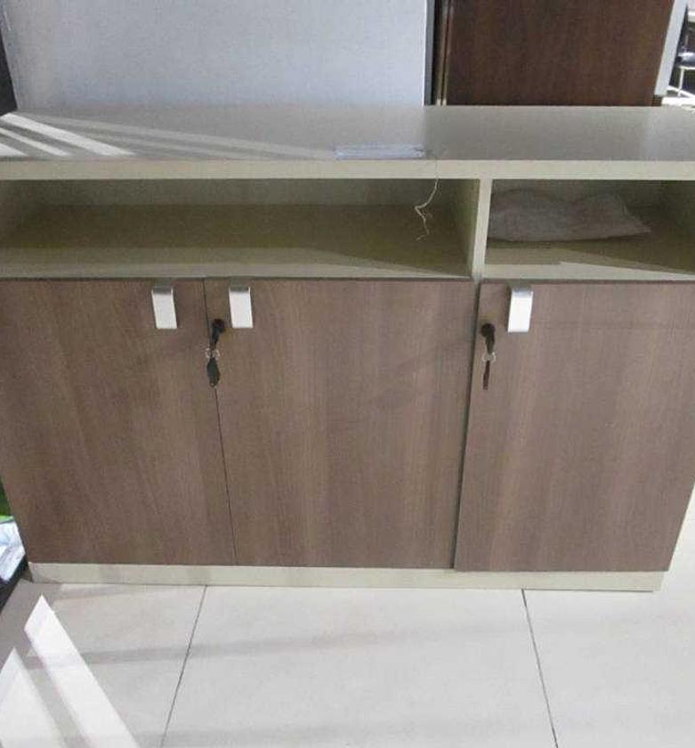 3D CABINET L.WALNUT + SOF image