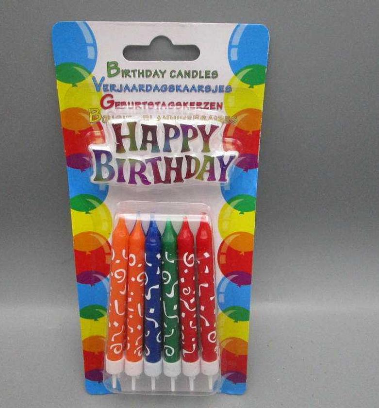 BIRTHDAY CANDLES 12PCS 3A image