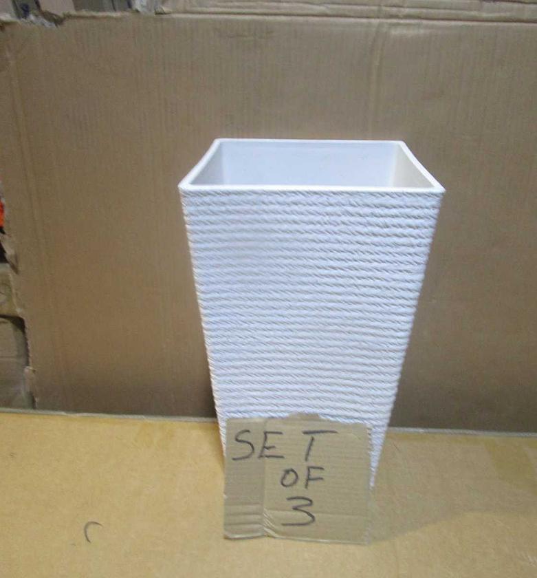 Pot flower outdoor pe+pp beige image