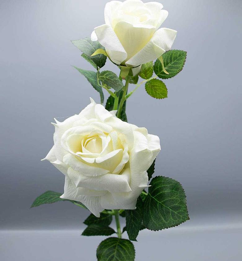 Artificial rose flower 3 heads image