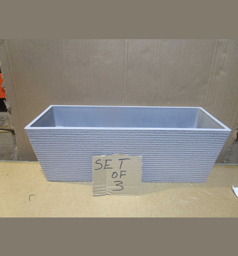 Pot flower outdoor pe+pp taupe image