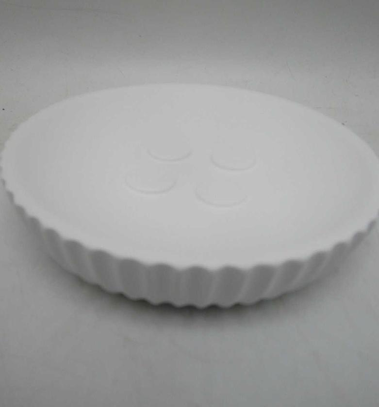 Soap dish striated round  image