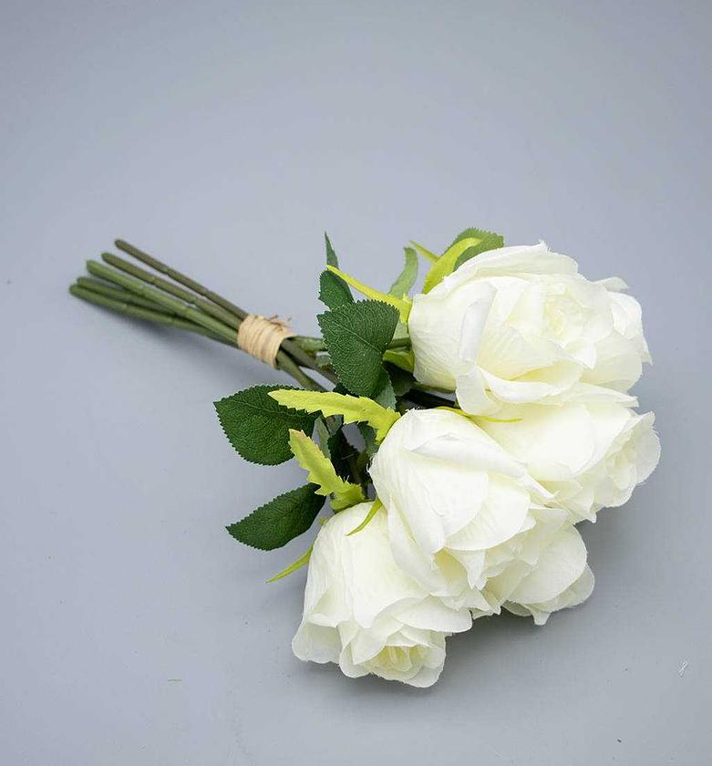 Artificial rose blush flower x 7 heads image