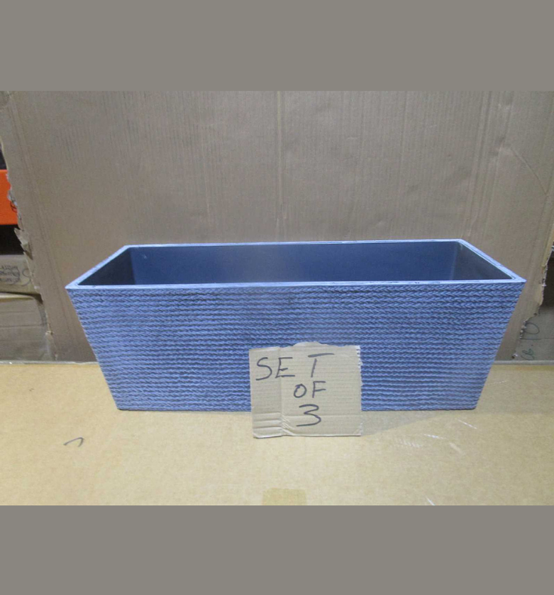 Pot flower outdoor pe+pp blue image