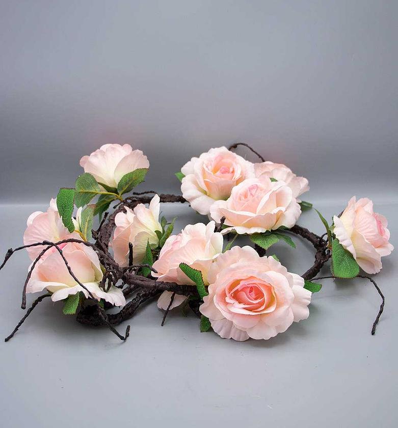 Artificial rose vine pink image