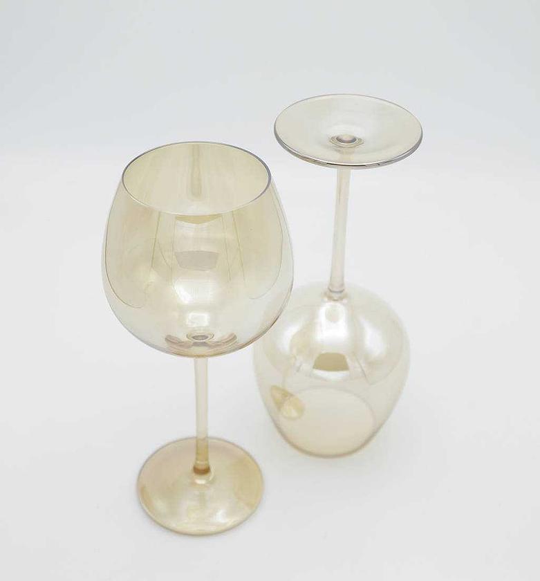 Glass wine cup gold 550ml image