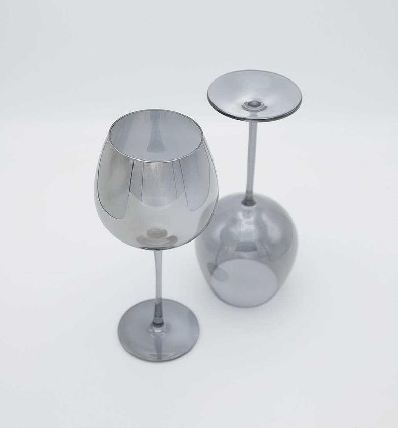 Glass wine cup smoke 550ml image