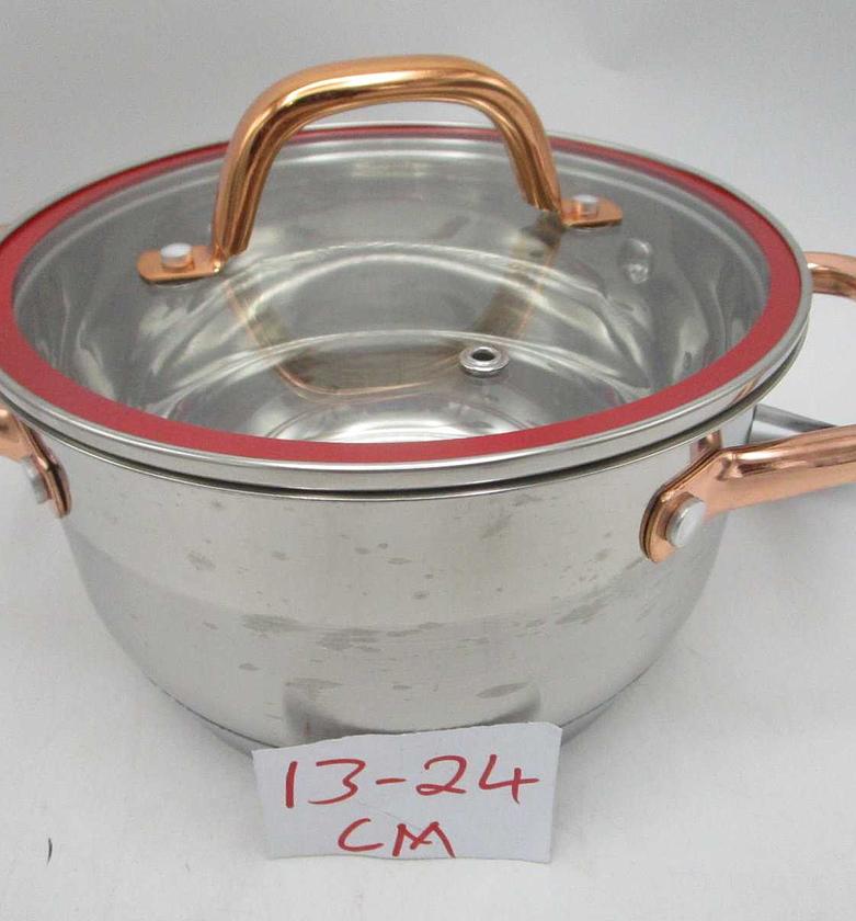 Casserole stainless steel24*13.5cm #ref:kv-6633# image