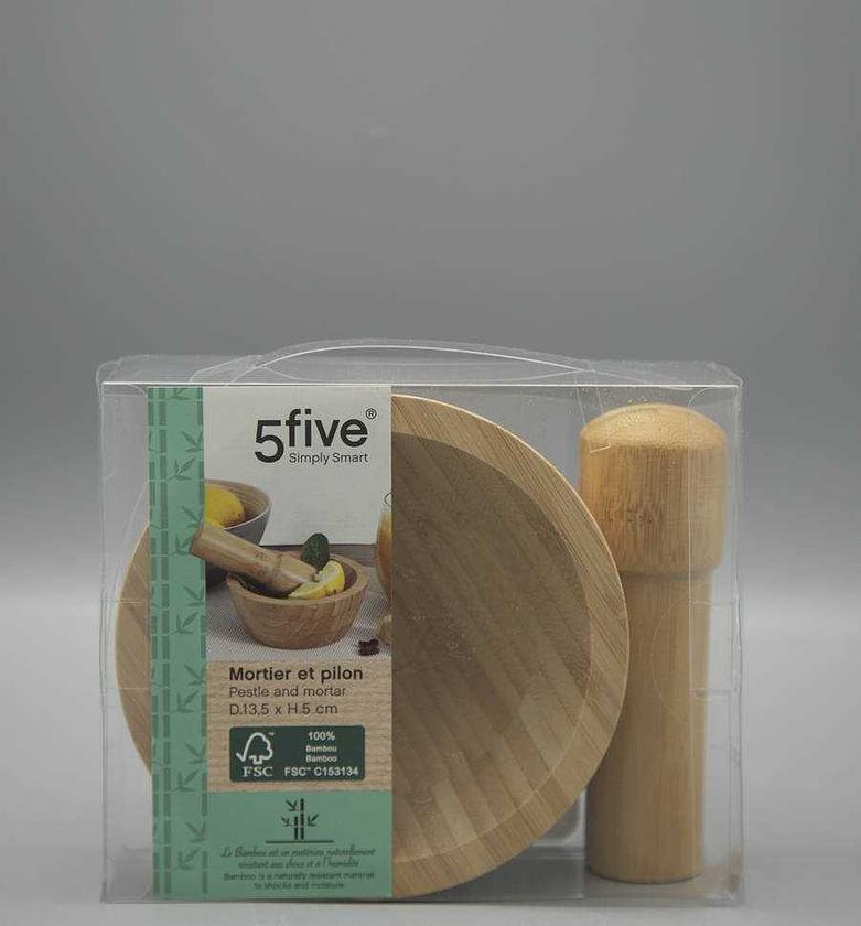 Mortar and pestle bamboo  image