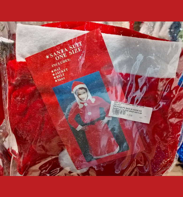Santa suit(girl) set of 3pcs image
