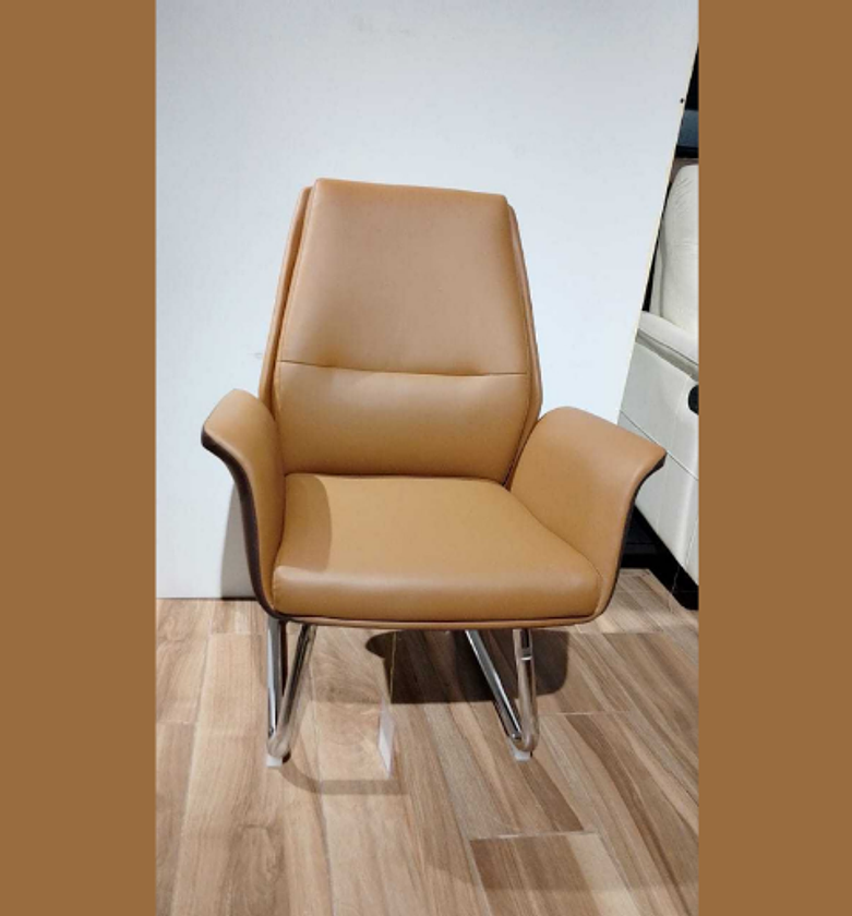 Visitor chair back:dk brown+ image