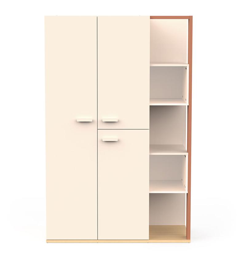 Wardrobe with 3 doors and image