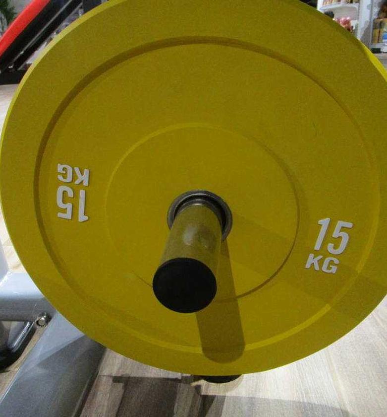 Plate colored olympic rubber image