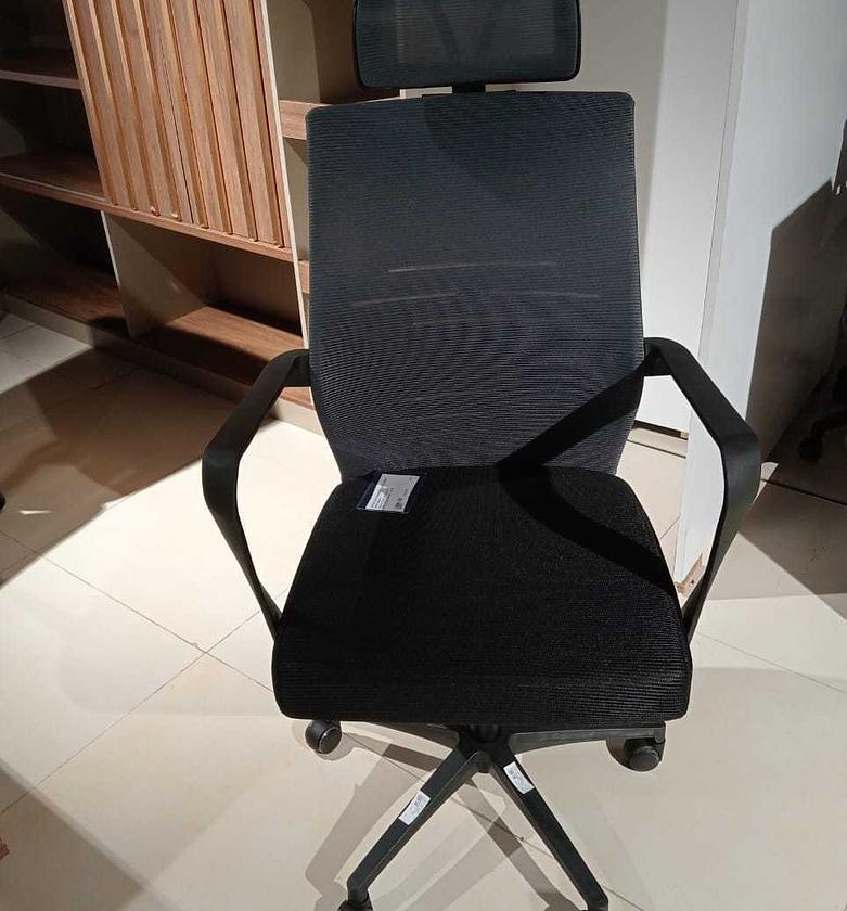 Office mesh chair fabric grey image