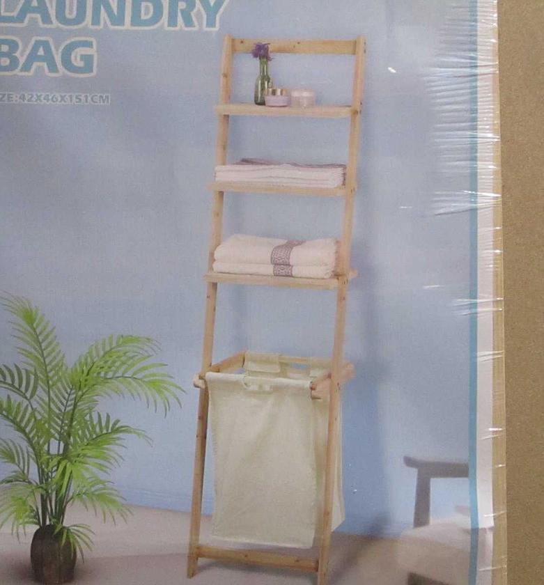 Laudry rack with laundry bag image