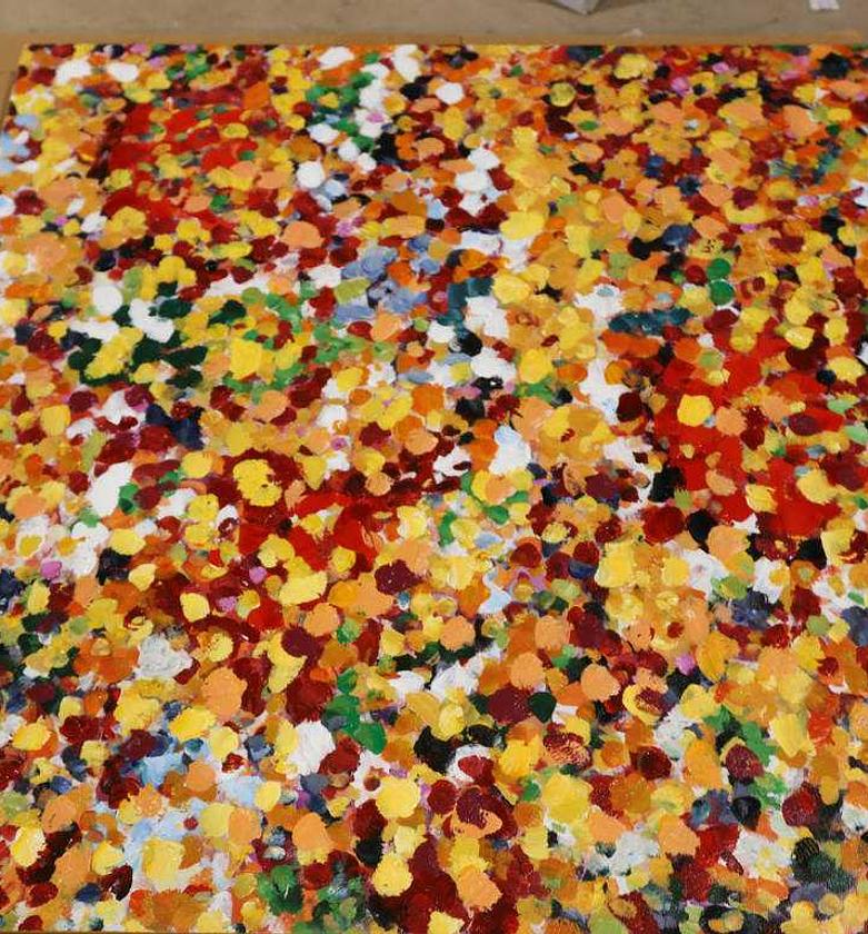 PAINTING ORANGE ABSTRATE image