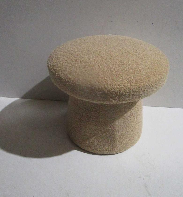 Footstool mushroom teddy beige image