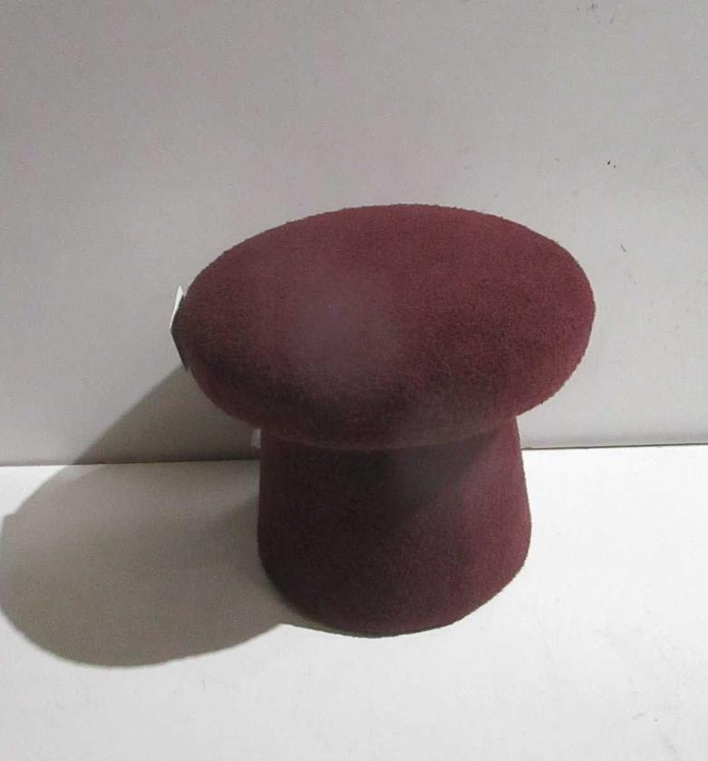 Footstool mushroom burgundy image