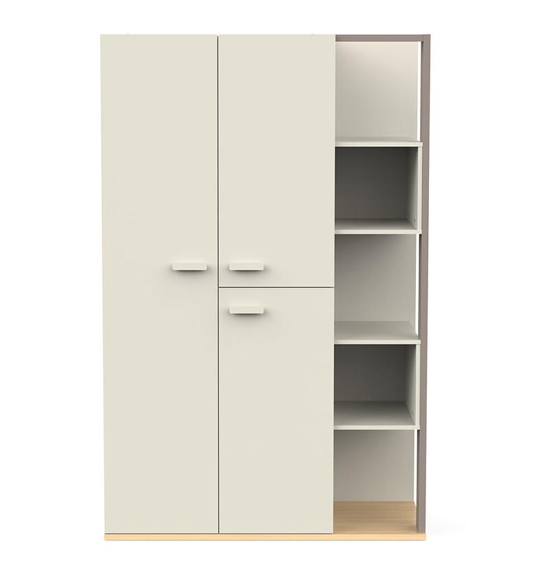 Wardrobe with 3 doors and image