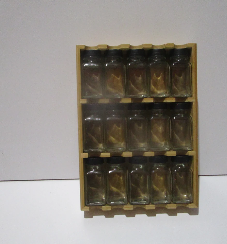 Bamboo 15-Jar Spice Rack Drawer image