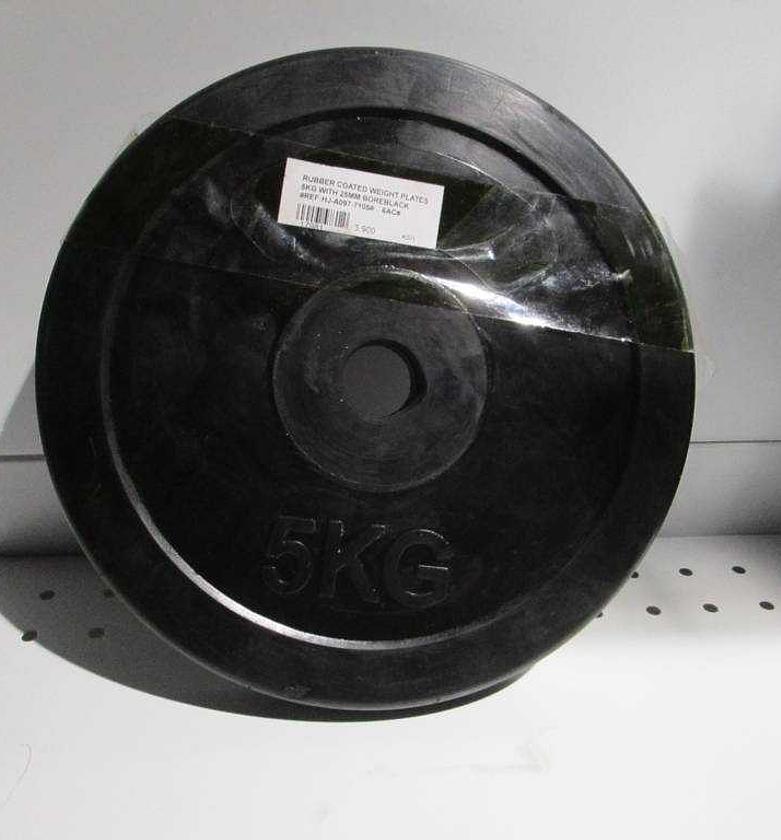 Plate rubber coated weight image