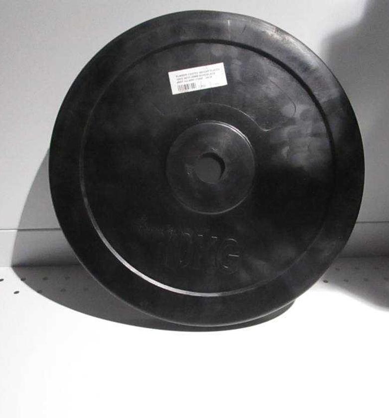 Plate rubber coated weight image