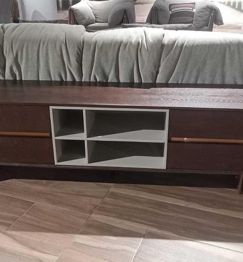 Tv stand walnut mdf + image