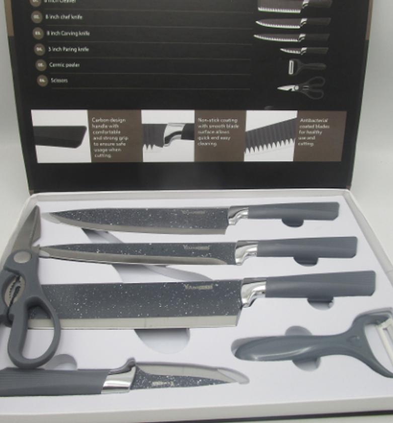 Knife stainless black+--white 1.5mm image