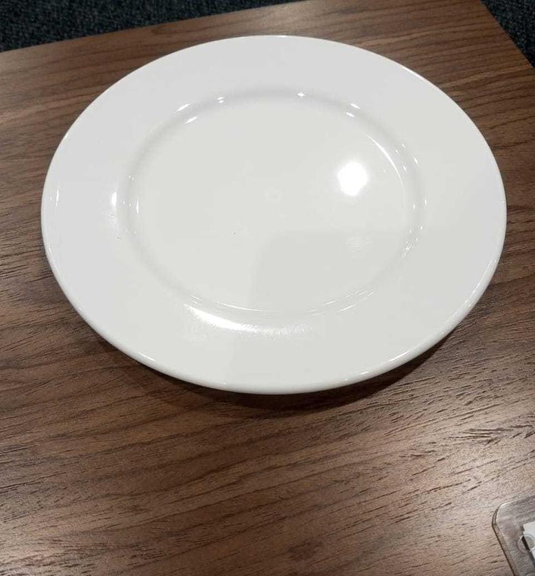 Plate white plain polycar image